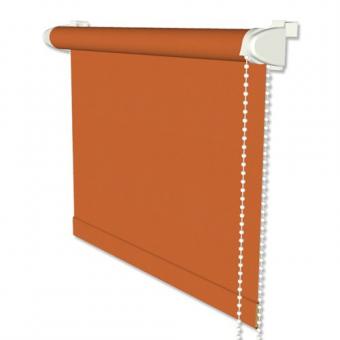 Klemmfix Seitenzugrollo / Thermorollo SZ2 verdunkelnd Uni Orange Fb. 3012 41,5x175 cm