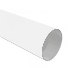 Gardinenstange 28 mm Metallrohr weiß und Messing Kunststoff Classic bis 400 cm 