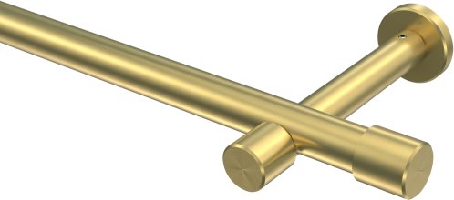 Gardinenstange Messing-Optik 20 mm Ø PRESTIGE - Santo (ohne Ringe) 100 cm