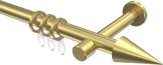 Gardinenstange Messing-Optik 20 mm Ø PRESTIGE - Savio 100 cm