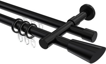 Rohrverbinder für Gardinenstangen 20 mm Ø (2 Stück) | Gardinenstangenhalter
