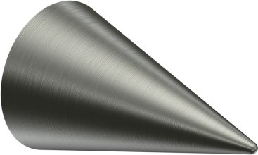 Endstücke Scarano (Kegel) Edelstahl-Optik für Gardinenstangen 16 mm Ø (2 Stück)