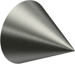 Endstücke Scarano (Kegel) Edelstahl für Gardinenstangen 16 mm Ø (2 Stück) 
