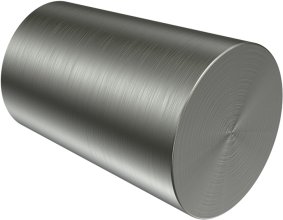 Endstücke Carelli (Konus) Edelstahl-Optik für Gardinenstangen 16 mm Ø (2 Stück) 