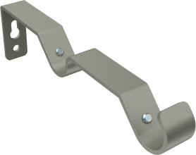 Träger Olymp Chrom matt 2-läufig 7,5 und 13,5 cm für Gardinenstangen 16 mm Ø 