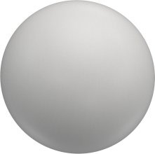 Endstücke Luina (Kugel) Weiß lackiert für Gardinenstangen 20 mm Ø (2 Stück) 