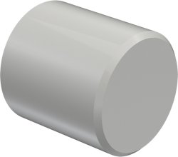 Endstücke Santo (Kappe) Weiß für Gardinenstangen 20 mm Ø (2 Stück) 