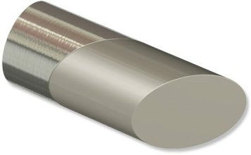 Innenlauf Gardinenstange Edelstahl-Optik 20 mm Ø 2-läufig PRESTIGE - Verano  100 cm