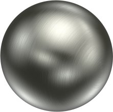 Endstücke Luino (Kugel) Edelstahl-Optik für Gardinenstangen 20 mm Ø (2 Stück) 