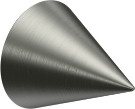 Endstücke Savio (Kegel) Edelstahl für Gardinenstangen 20 mm Ø (2 Stück) 