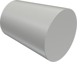 Endstücke Sitra (Konus) Weiß für Gardinenstangen 20 mm Ø (2 Stück) 