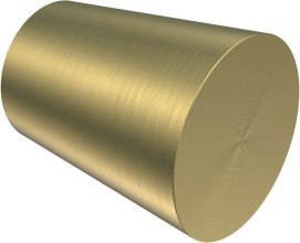 Endstücke Sitra (Konus) Messing-Optik für Gardinenstangen 20 mm Ø (2 Stück) 