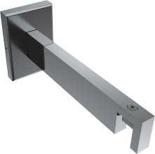 Träger Smartline Chrom 1-läufig 13,5 cm für Innenlaufstangen 14x35 mm