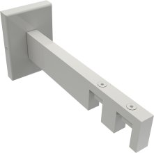 Träger Smartline Weiß 2-läufig 10,5 und 13,5 cm für Innenlaufstangen 14x35 mm 