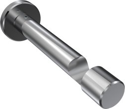 Träger Prestige Chrom 1-läufig 10,5 cm für Gardinenstangen 20 mm Ø 