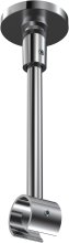 Deckenträger Sonette Chrom 1-läufig 13 cm für Gardinenstangen 20 mm Ø 