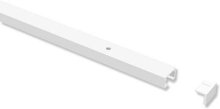 Aluminium 100 cm Gardinenschiene 1-läufig PRIMAX Weiß