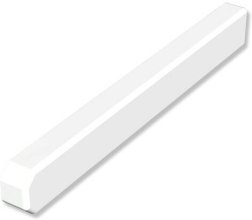 Gardinenschiene Aluminium 3-läufig flach mit Blende weiß,silber