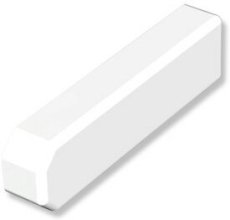 Endkappen für Gardinenschienen SLIMLINE 1- / 2-läufig Weiß (2 Stück) 