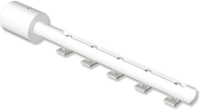 Innenlaufträger Universal Basic Weiß lang für Gardinenschienen / Innenlaufstangen