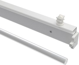 Paneelwagen Universal Fastfix Aluminium mit Klettband 60 cm Weiß