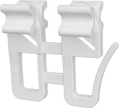 Schleuderwagen mit Faltengleiter u. Faltenhaken Kunststoff für Gardinenschienen / Innenlaufstangen (4 Stück)