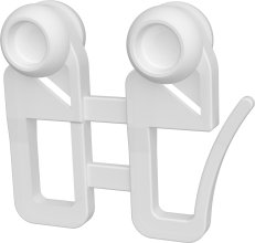 Schleuderwagen mit Innenlaufrollen u. Faltenhaken Kunststoff für Gardinenschienen CONCEPT (4 Stück) 