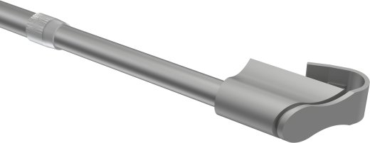 Klemmstange Metall / Kunststoff 12/10 mm Ø Sitefix Silbergrau ausziehbar 45-75 cm