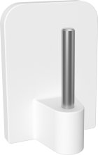 Klebehaken Weiß für Vitragestangen (4 Stück) 