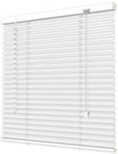 Aluminium-Jalousie 25 mm Lamellen 130 cm Höhe Weiß 40 x 130 cm