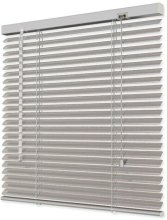 Aluminium-Jalousie 25 mm Lamellen 130 cm Höhe Silber 40 x 130 cm