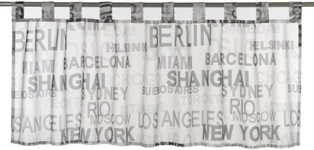 Scheibengardine Dessin Citta Fb. 69, 140x48 cm