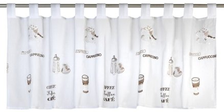 Scheibengardine Dessin Cino Fb. 30, 140x48 cm 