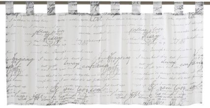 Scheibengardine Dessin Lettera Fb. 69, 140x48 cm