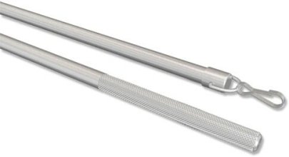 Schleuderstab mit Griff Aluminium SIMPLY Silbergrau 75 cm