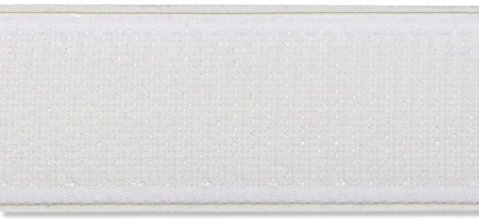 Pilzband (Klettband) selbstklebend 20 mm Weiß 1 Meter