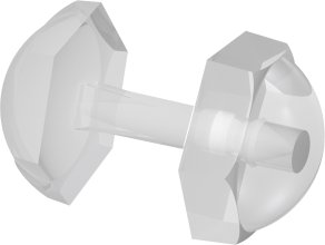 Faltenstecker für Gardinen / Feinstores Kunststoff Glasklar (50 Stück)