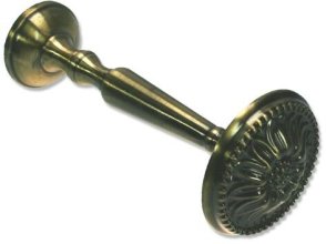 Raffhalter Blume 12 cm Messing Antik