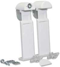 Klemmträger Falzmaster für Plissee System Cosiflor Weiß (2 Stück)