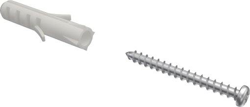 Schrauben / Dübel für Gardinenschienen PRIMAX 1-läufig (10 Stück)