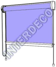 Rollo mit Seitenzug Modell Comfort Plus RC221, Seilführung m. Kettenzug