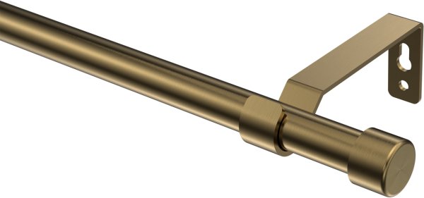 Gardinenstange Metall 16 mm Ø OLYMP - Lucan Messing Antik (ohne Ringe) 100 cm