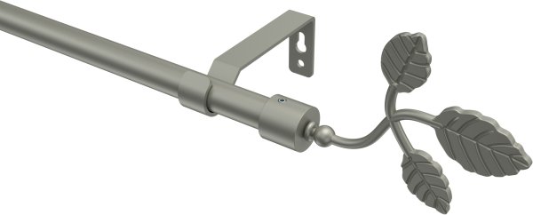 Gardinenstange Metall 16 mm Ø OLYMP - Alessia Chrom matt (ohne Ringe) 100 cm