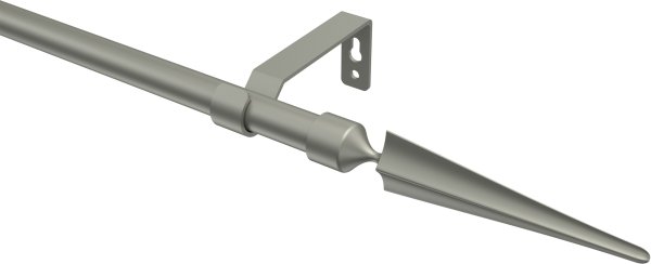 Gardinenstange Metall 16 mm Ø OLYMP - Lorenzo Chrom matt (ohne Ringe) 100 cm