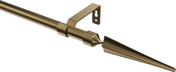 Gardinenstange Metall 16 mm Ø OLYMP - Lorenzo Messing Antik (ohne Ringe) 100 cm