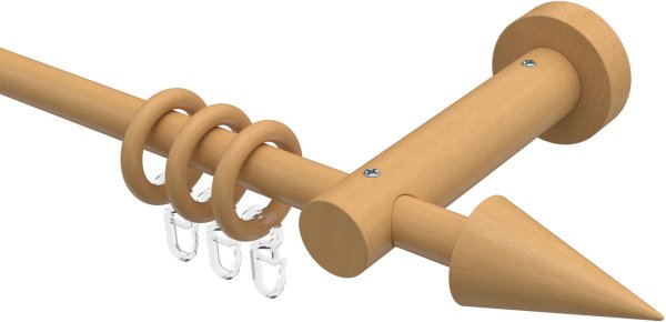 Gardinenstange Holz 16 mm Ø ADRIAN - Holly Buche lackiert