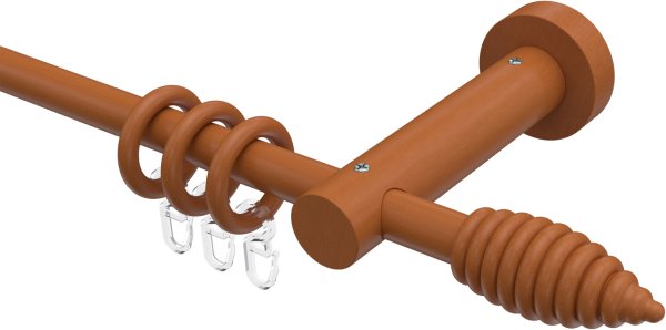 Gardinenstange Holz 16 mm Ø ADRIAN - Asta Kirschbaum lackiert