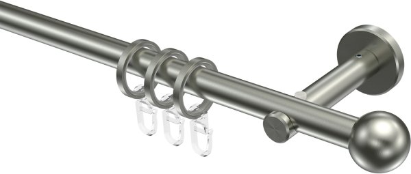 Gardinenstange Edelstahl 16 mm Ø MEDIUM - Puros