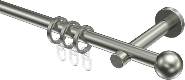 Gardinenstange Edelstahl 16 mm Ø ENORMA - Puros