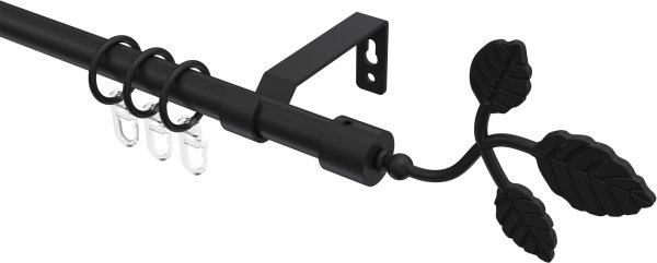 Gardinenstange Metall 16 mm Ø OLYMP - Alessia Schwarz 100 cm